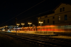 Hauptbahnhof bei Nacht - Leichlingen