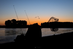 Angler am Rheinufer - Leverkusen