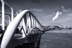 Neulandbrücke in s/w - Leverkusen