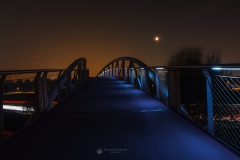 Neulandbrücke bei Nacht - Leverkusen