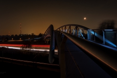 Neulandbrücke bei Nacht - Leverkusen