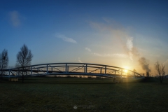 Sonnenaufgang an der Neulandbrücke - Leverkusen